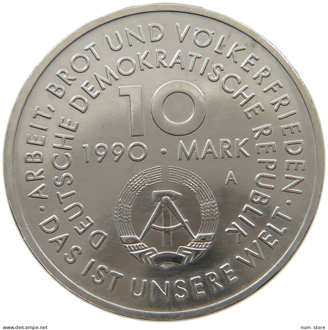 GERMANY DDR 10 MARK 1990 Tag Der Arbeit, 1. Mai #s062 0687 - 10 Mark