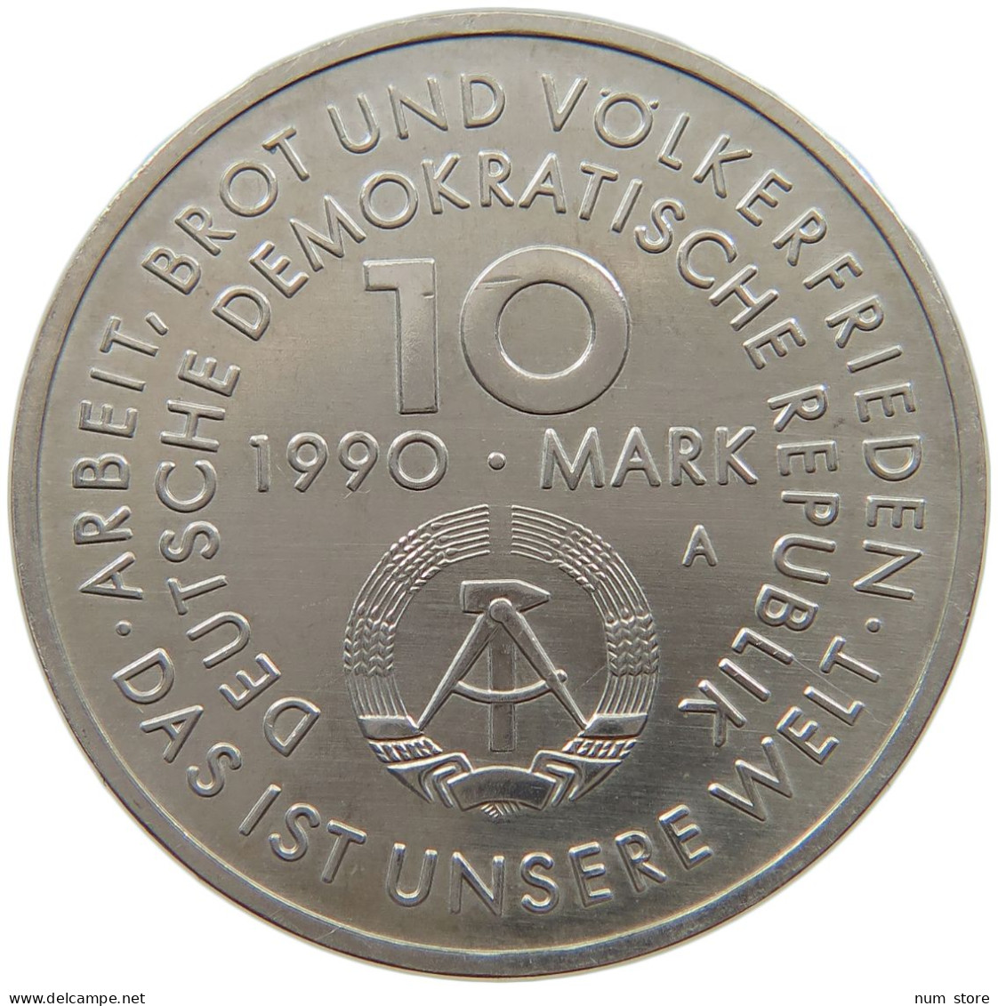 GERMANY DDR 10 MARK 1990 Tag Der Arbeit, 1. Mai #a077 0451 - 10 Mark