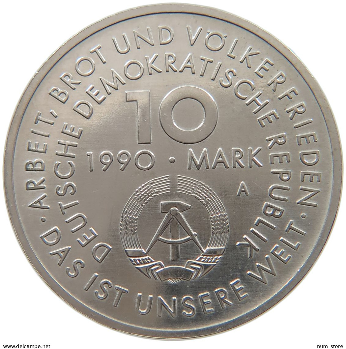 GERMANY DDR 10 MARK 1990 Tag Der Arbeit, 1. Mai #a060 0561 - 10 Marcos