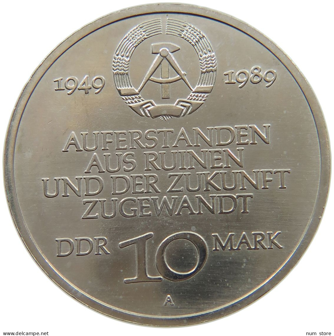 GERMANY DDR 10 MARK 1989 40 Jahre GERMANY DDR #a077 0465 - 10 Marcos