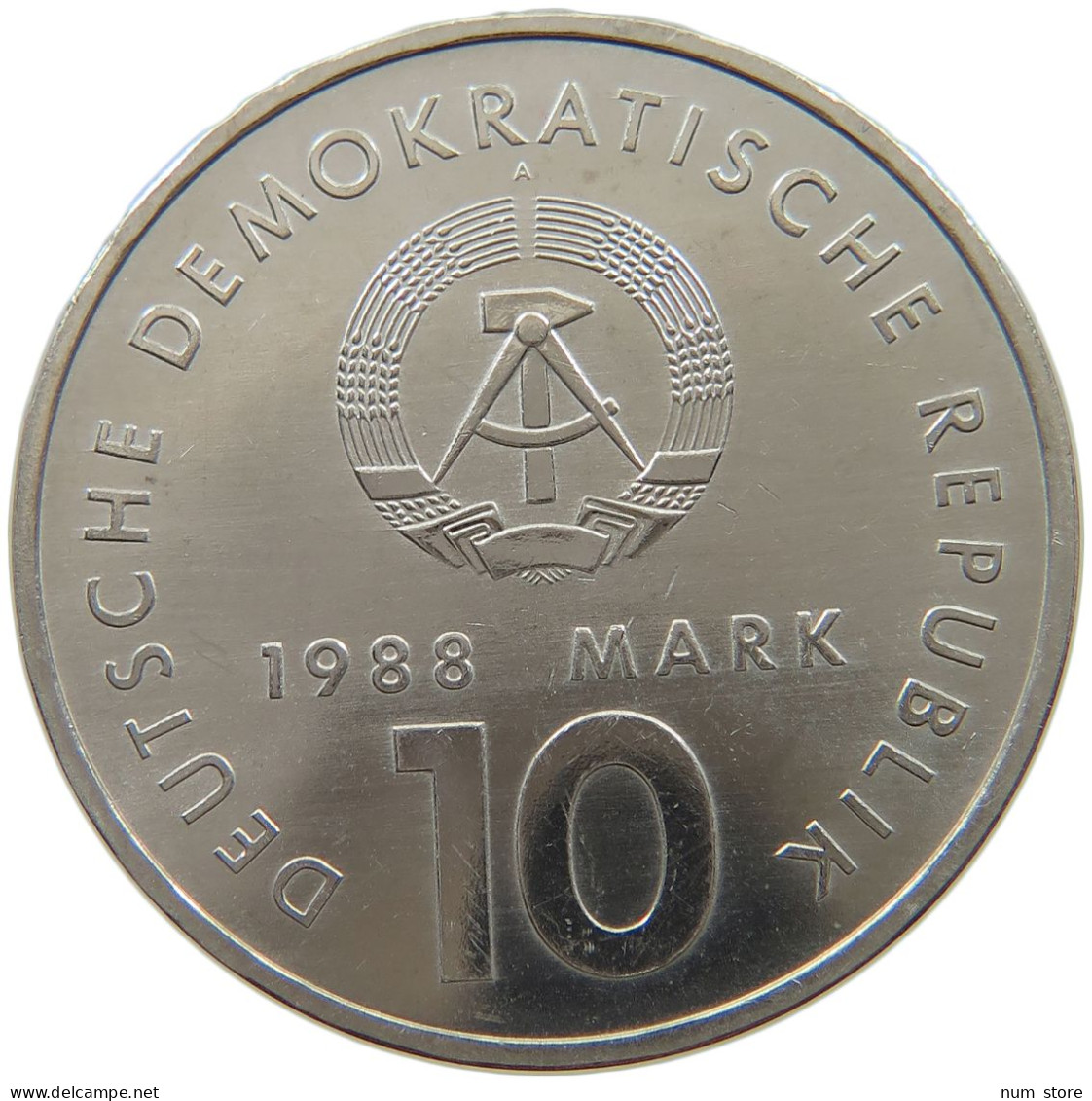 GERMANY DDR 10 MARK 1988 Sportbund #a077 0475 - 10 Mark