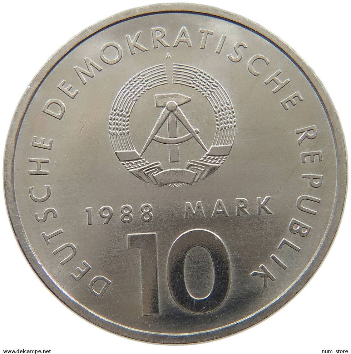 GERMANY DDR 10 MARK 1988 Sportbund #a077 0473 - 10 Mark