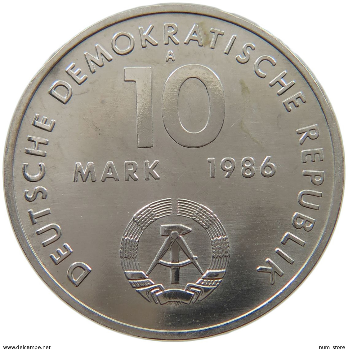 GERMANY DDR 10 MARK 1986 Ernst Thälmann #a078 0029 - 10 Mark