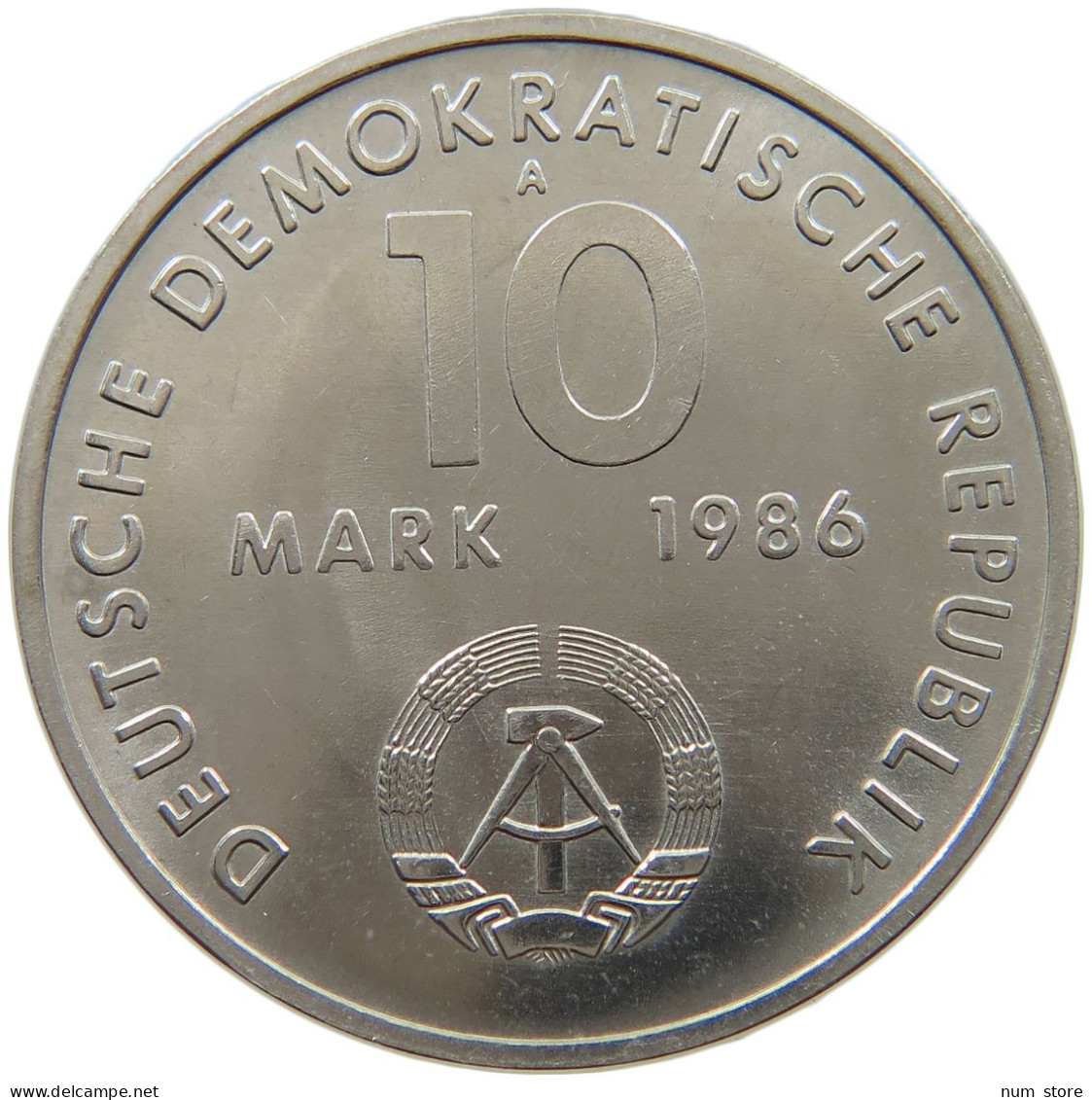 GERMANY DDR 10 MARK 1986 Ernst Thälmann #a077 0543 - 10 Mark