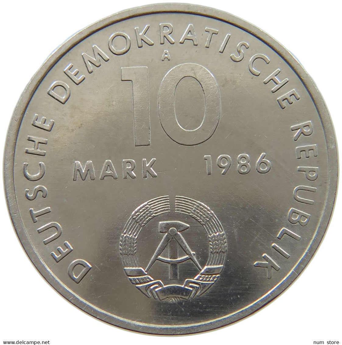 GERMANY DDR 10 MARK 1986 Ernst Thälmann #a077 0551 - 10 Marcos