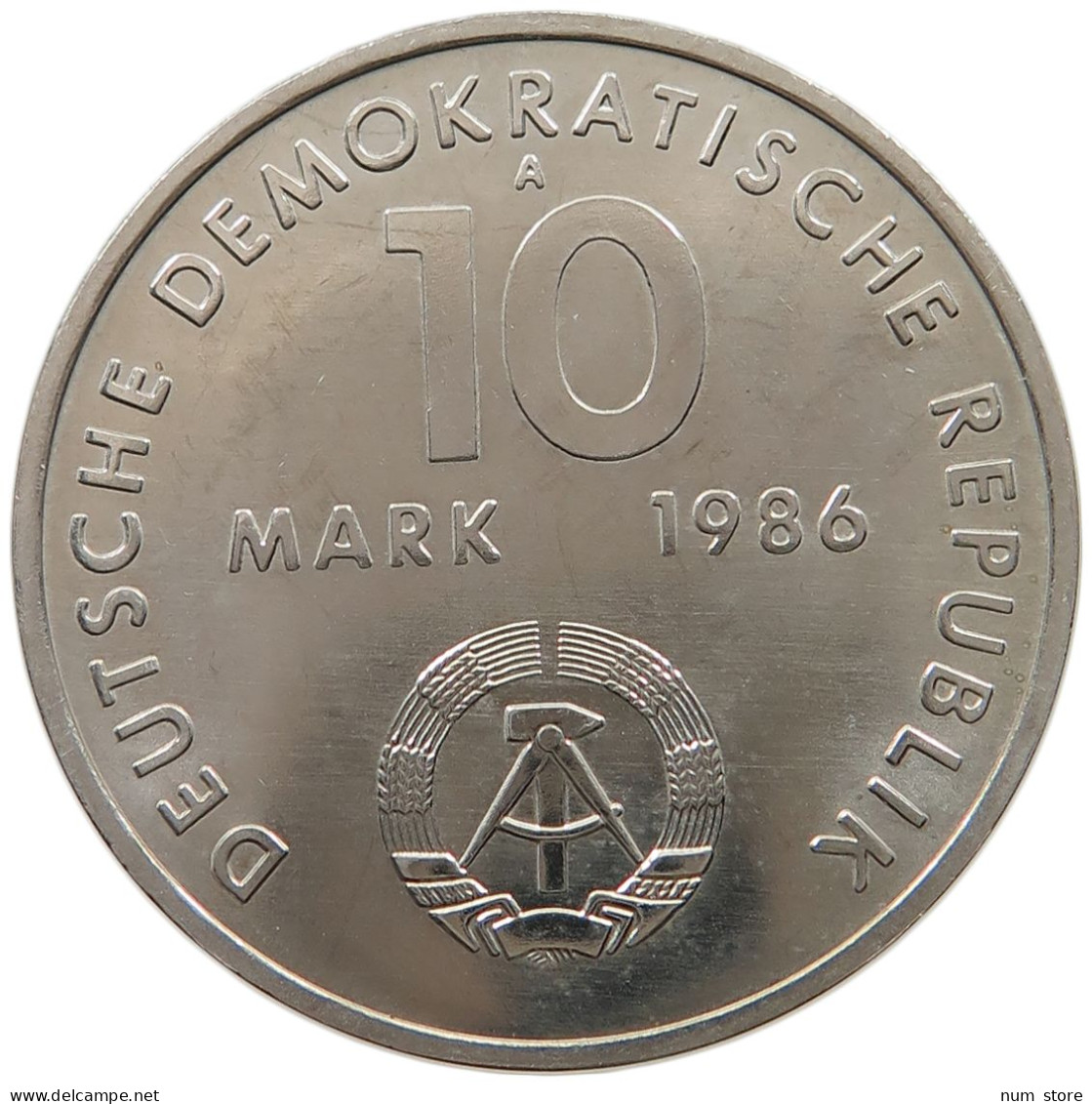 GERMANY DDR 10 MARK 1986 Ernst Thälmann #a034 0429 - 10 Mark