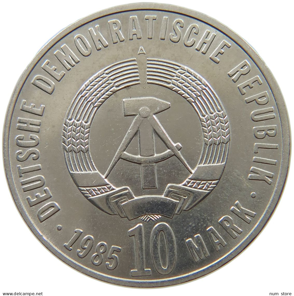 GERMANY DDR 10 MARK 1985 Faschismus #a077 0519 - 10 Mark