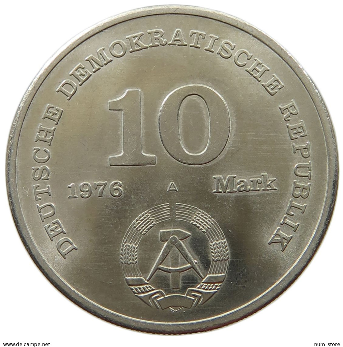 GERMANY DDR 10 MARK 1976 20 Jahre Nat. Volksarmee #s070 0057 - 10 Marcos