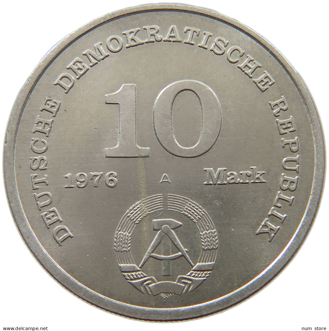 GERMANY DDR 10 MARK 1976 20 Jahre Nat. Volksarmee #a078 0095 - 10 Mark