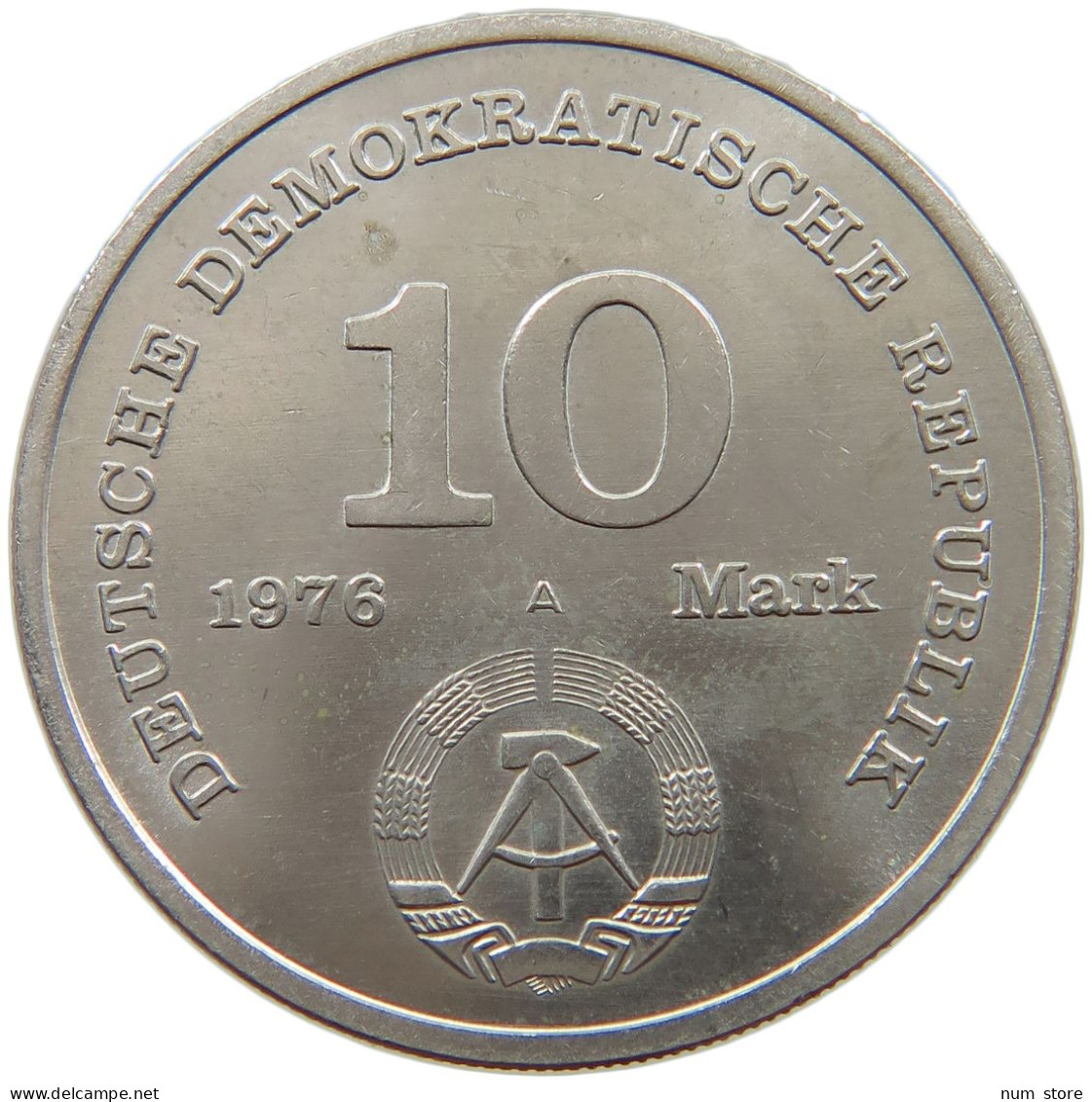 GERMANY DDR 10 MARK 1976 20 Jahre Nat. Volksarmee #a078 0093 - 10 Marchi