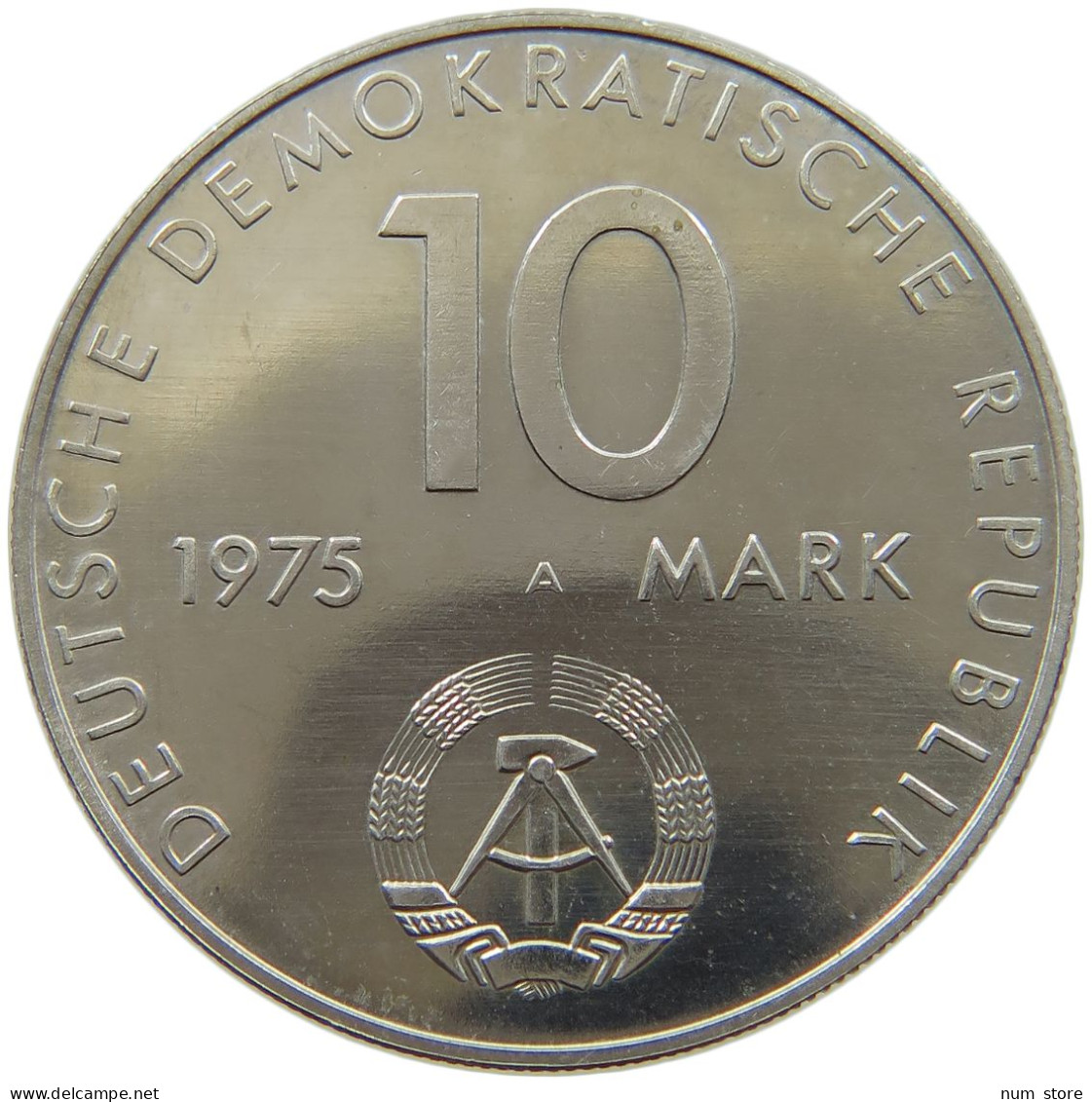 GERMANY DDR 10 MARK 1975 Warschauer Vertrag #a078 0001 - 10 Marcos