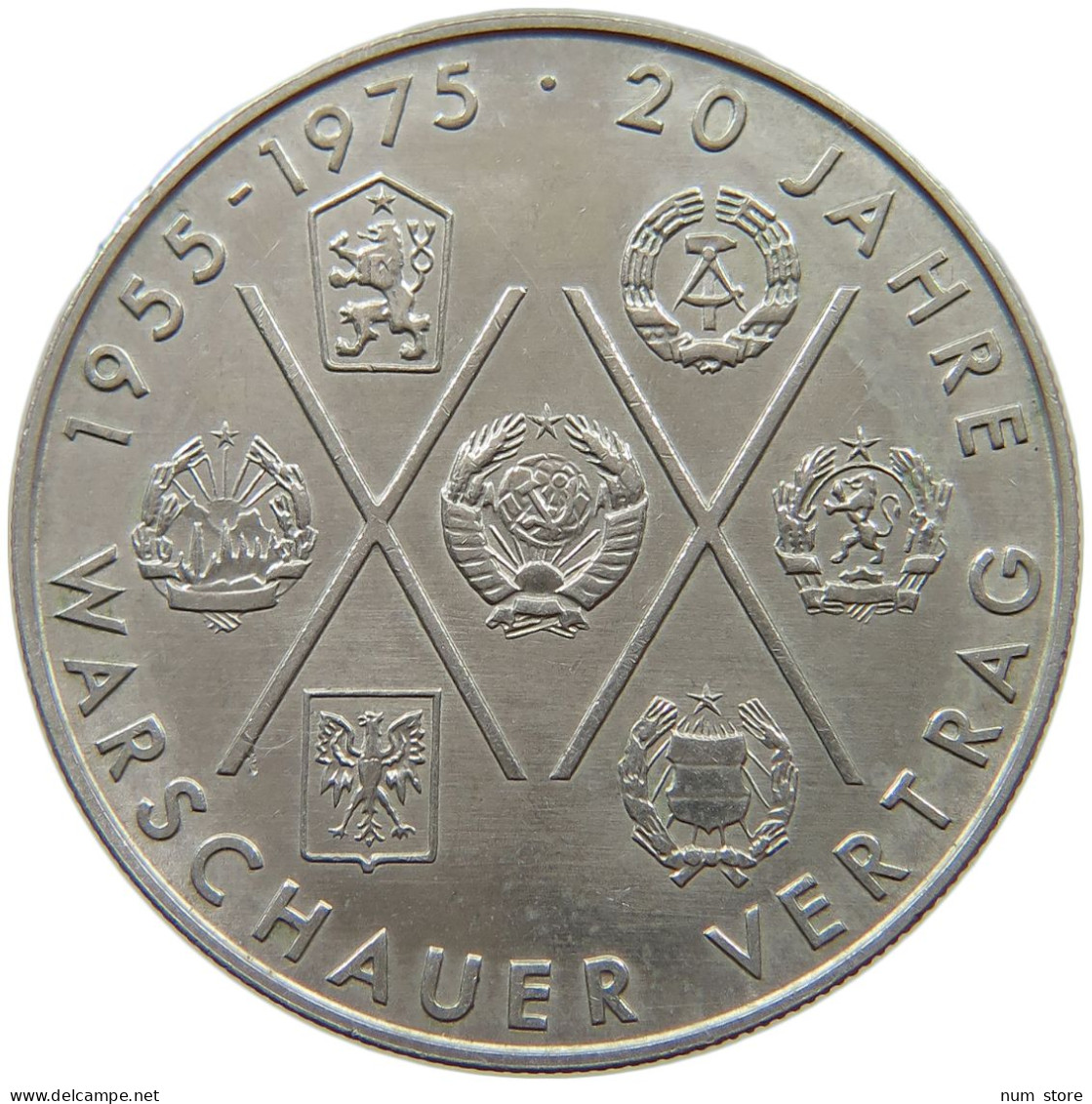 GERMANY DDR 10 MARK 1975 Warschauer Vertrag #a078 0005 - 10 Marchi