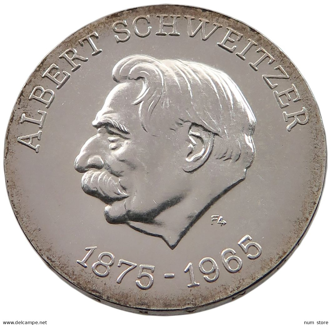 GERMANY DDR 10 MARK 1975 ALBERT SCHWEITZER #alb054 0127 - 10 Marcos