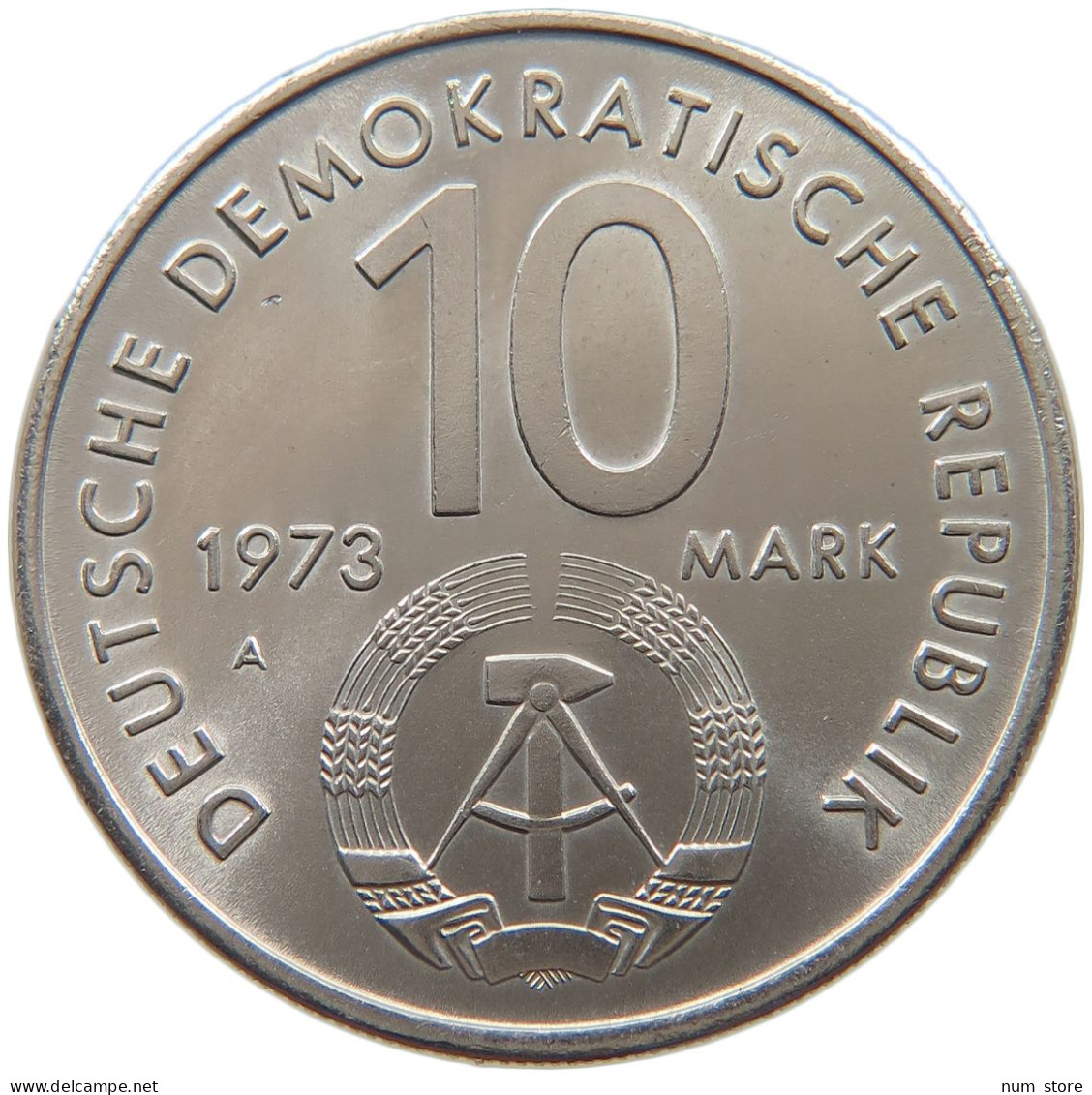 GERMANY DDR 10 MARK 1973  #a048 0027 - 10 Mark