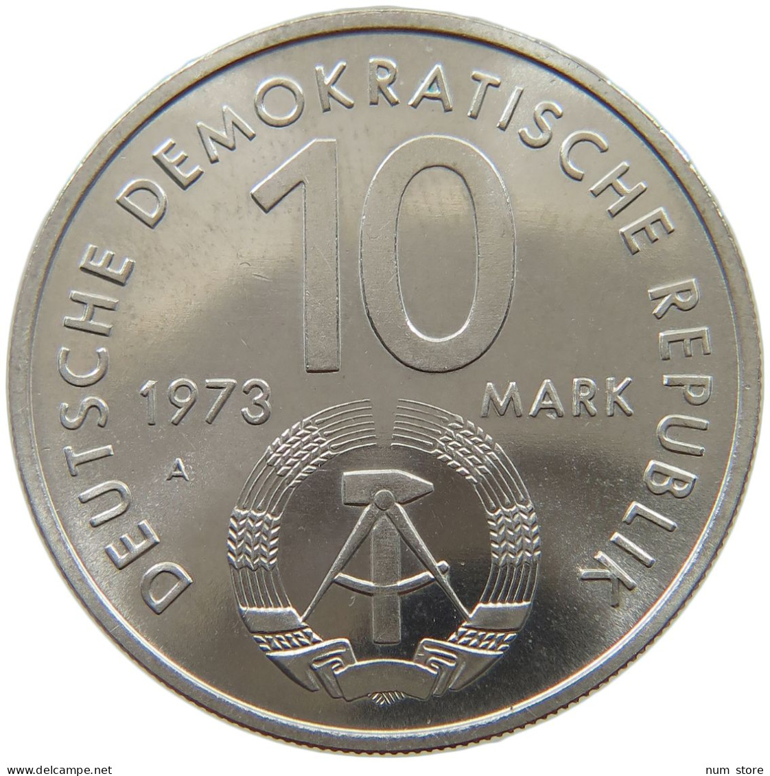 GERMANY DDR 10 MARK 1973  #a078 0041 - 10 Mark