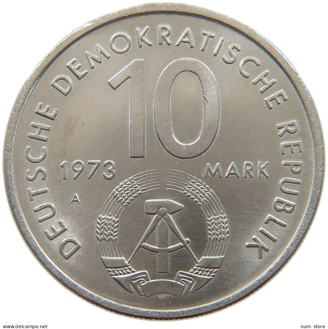 GERMANY DDR 10 MARK 1973  #a078 0037 - 10 Mark