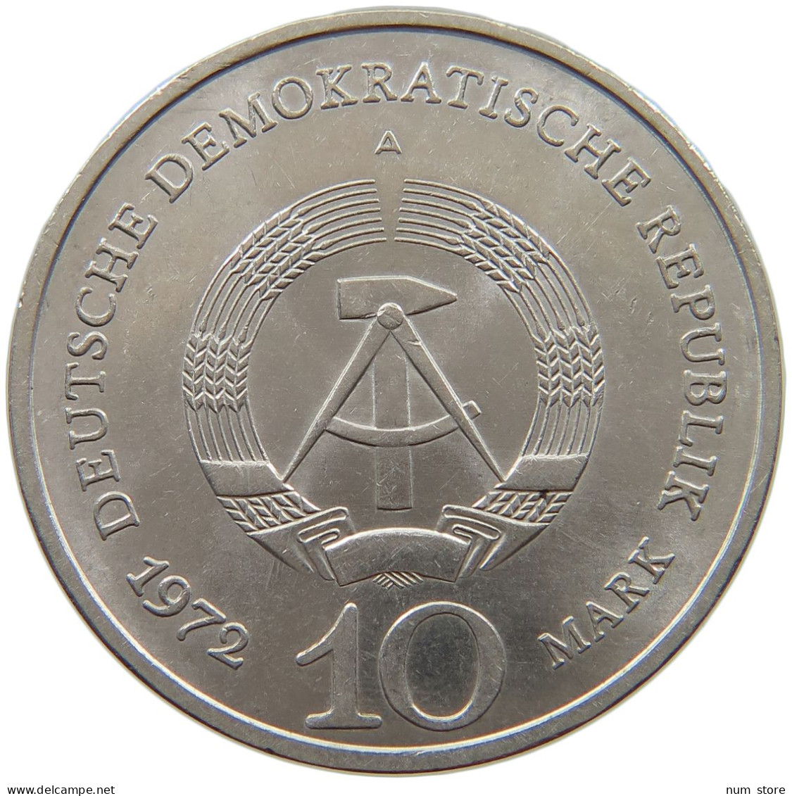 GERMANY DDR 10 MARK 1972 BUCHENWALD #a077 0501 - 10 Mark