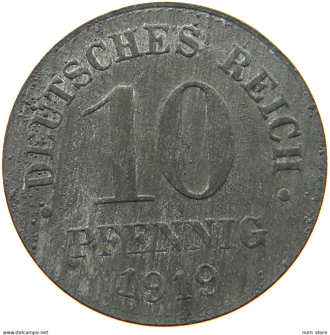 DEUTSCHES REICH 10 PFENNIG 1919  #c084 0901 - 10 Rentenpfennig & 10 Reichspfennig