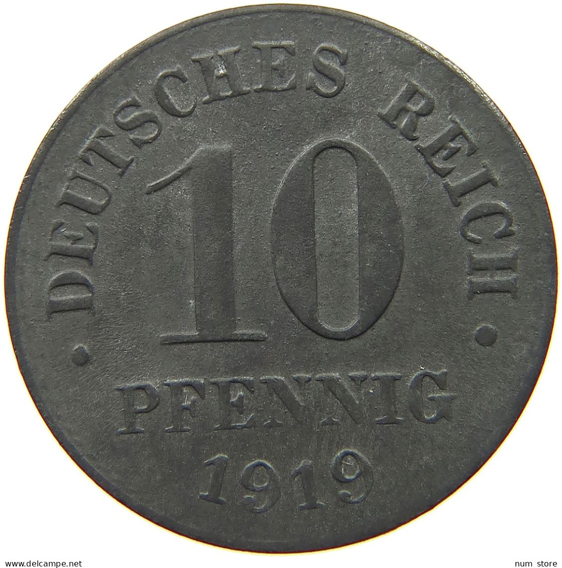 DEUTSCHES REICH 10 PFENNIG 1919  #c084 0843 - 10 Rentenpfennig & 10 Reichspfennig