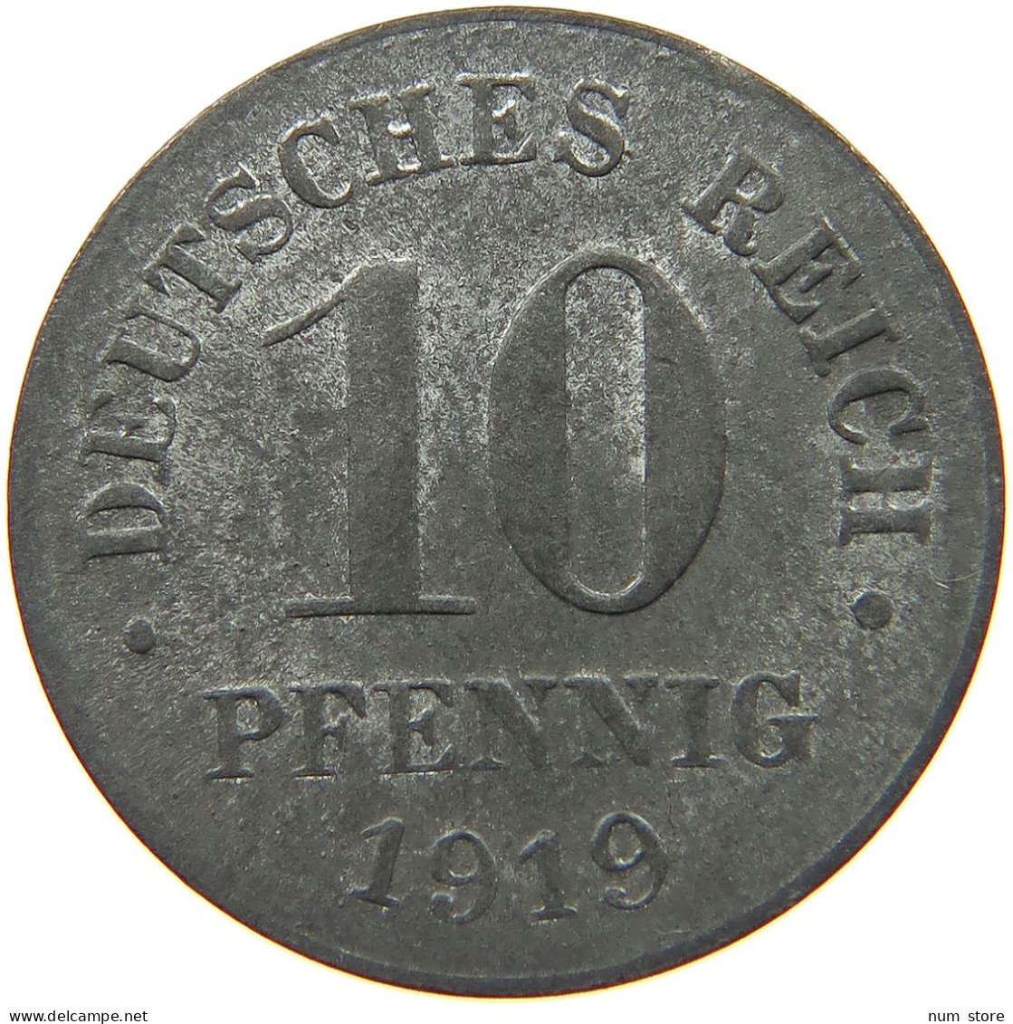 DEUTSCHES REICH 10 PFENNIG 1919  #c084 0839 - 10 Rentenpfennig & 10 Reichspfennig