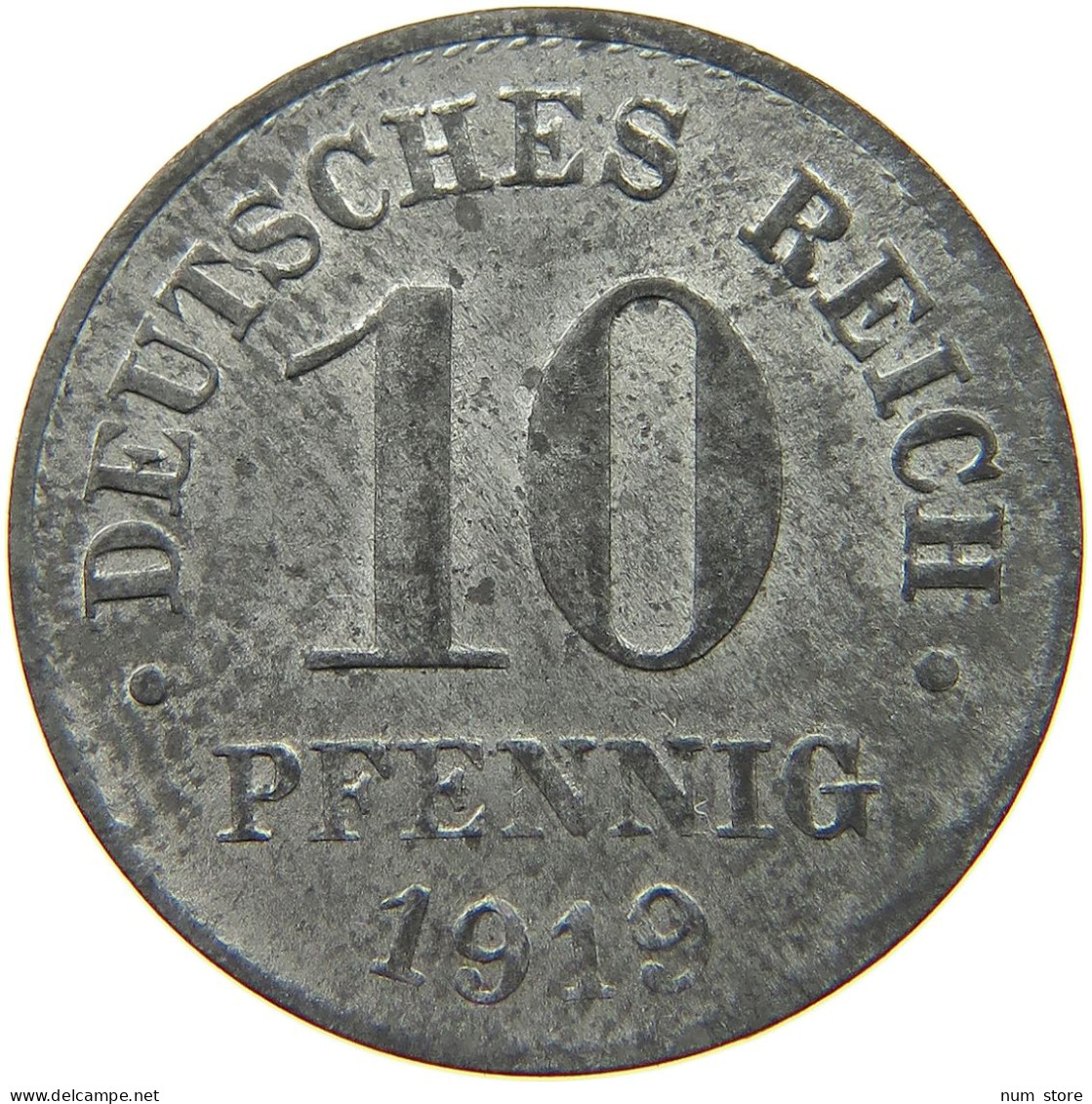 DEUTSCHES REICH 10 PFENNIG 1919  #c084 0833 - 10 Rentenpfennig & 10 Reichspfennig