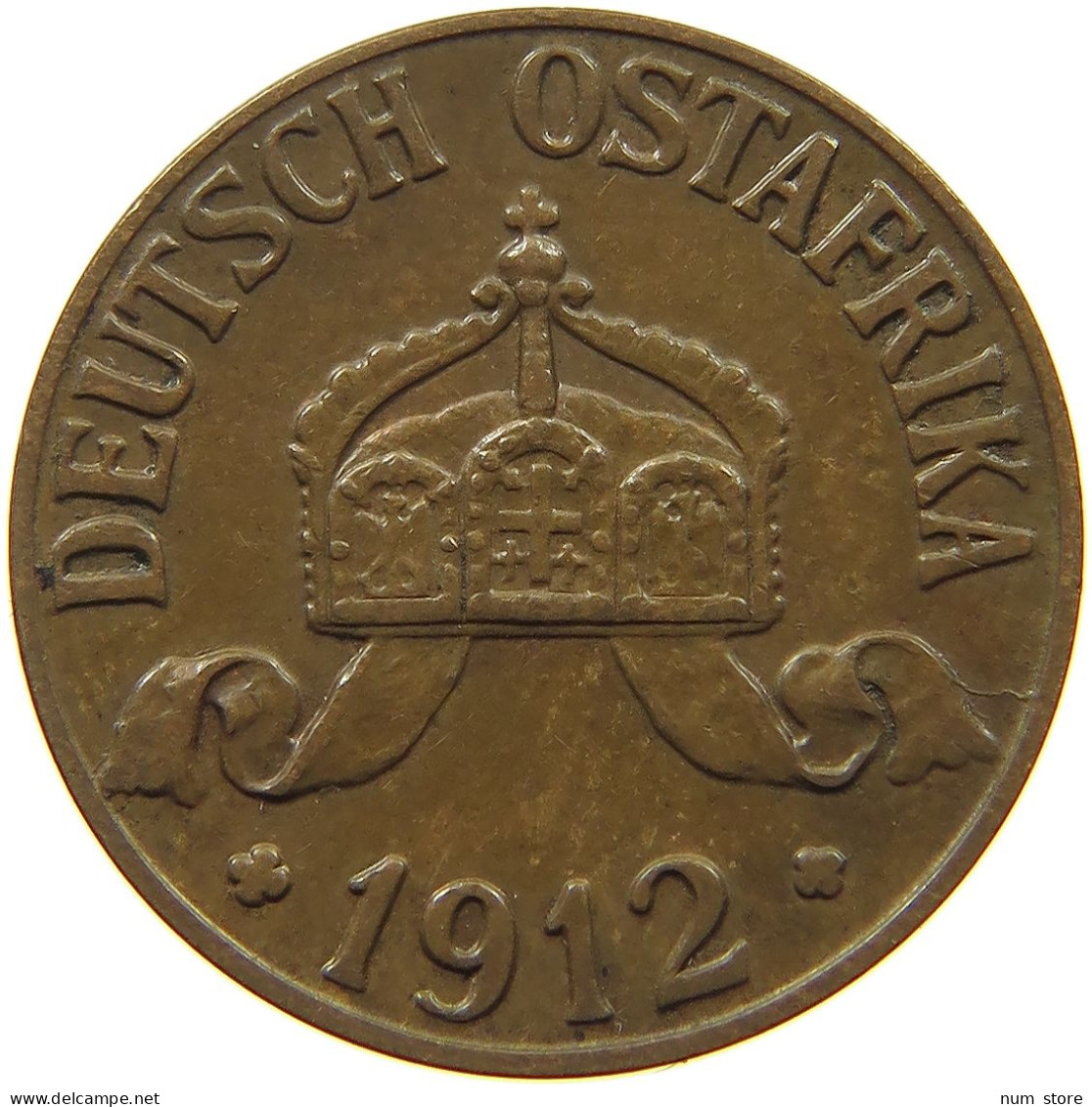 DEUTSCH OSTAFRIKA HELLER 1912 J  #a093 0555 - Afrique Orientale Allemande