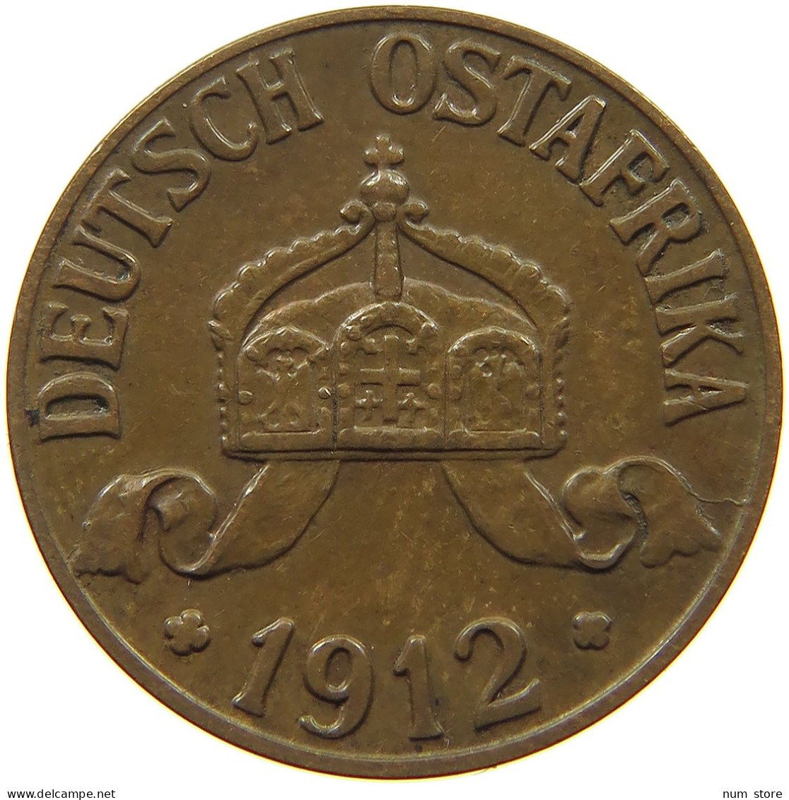 DEUTSCH OSTAFRIKA HELLER 1912 J  #a093 0555 - German East Africa