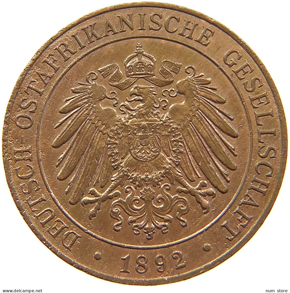 DEUTSCH OSTAFRIKA PESA 1892  #t017 0363 - Deutsch-Ostafrika