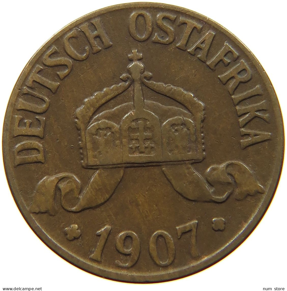 DEUTSCH OSTAFRIKA HELLER 1907 J  #a093 0565 - Duits Oost-Afrika