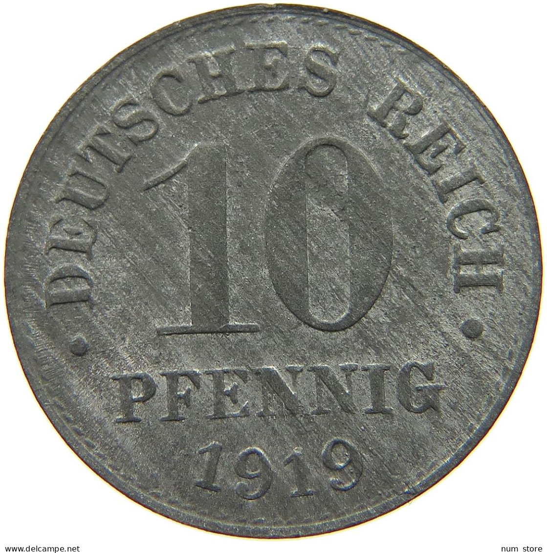 DEUTSCHES REICH 10 PFENNIG 1919  #c084 0841 - 10 Rentenpfennig & 10 Reichspfennig