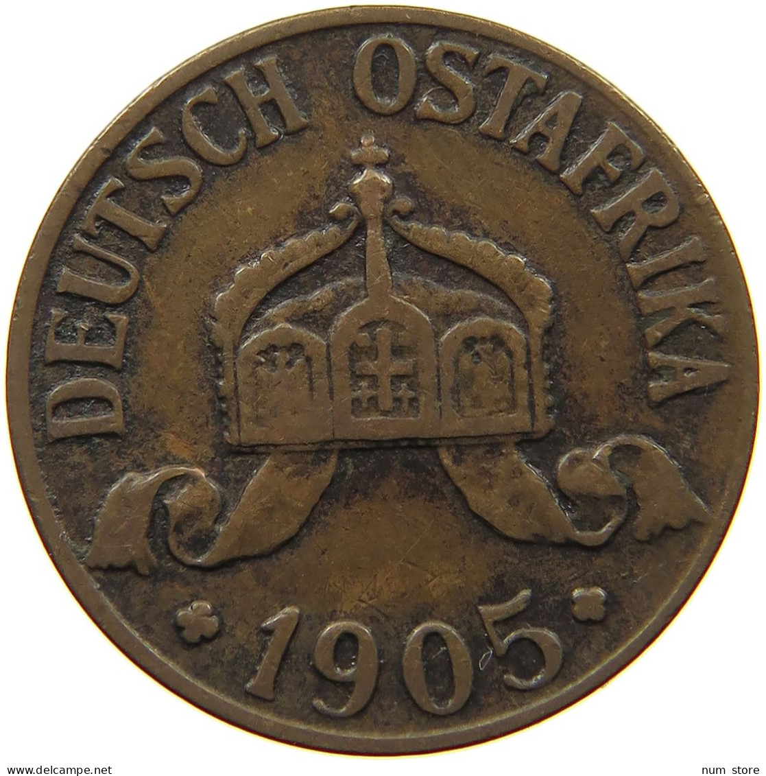 DEUTSCH OSTAFRIKA HELLER 1905 J  #a093 0567 - German East Africa