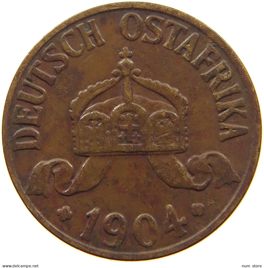 DEUTSCH OSTAFRIKA HELLER 1904 A  #a093 0355 - Deutsch-Ostafrika