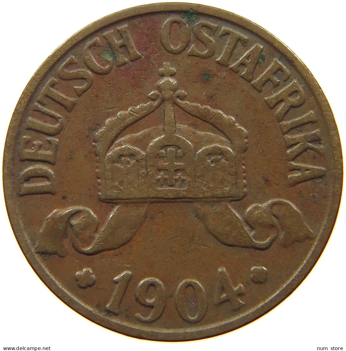 DEUTSCH OSTAFRIKA HELLER 1904 A  #a093 0551 - German East Africa