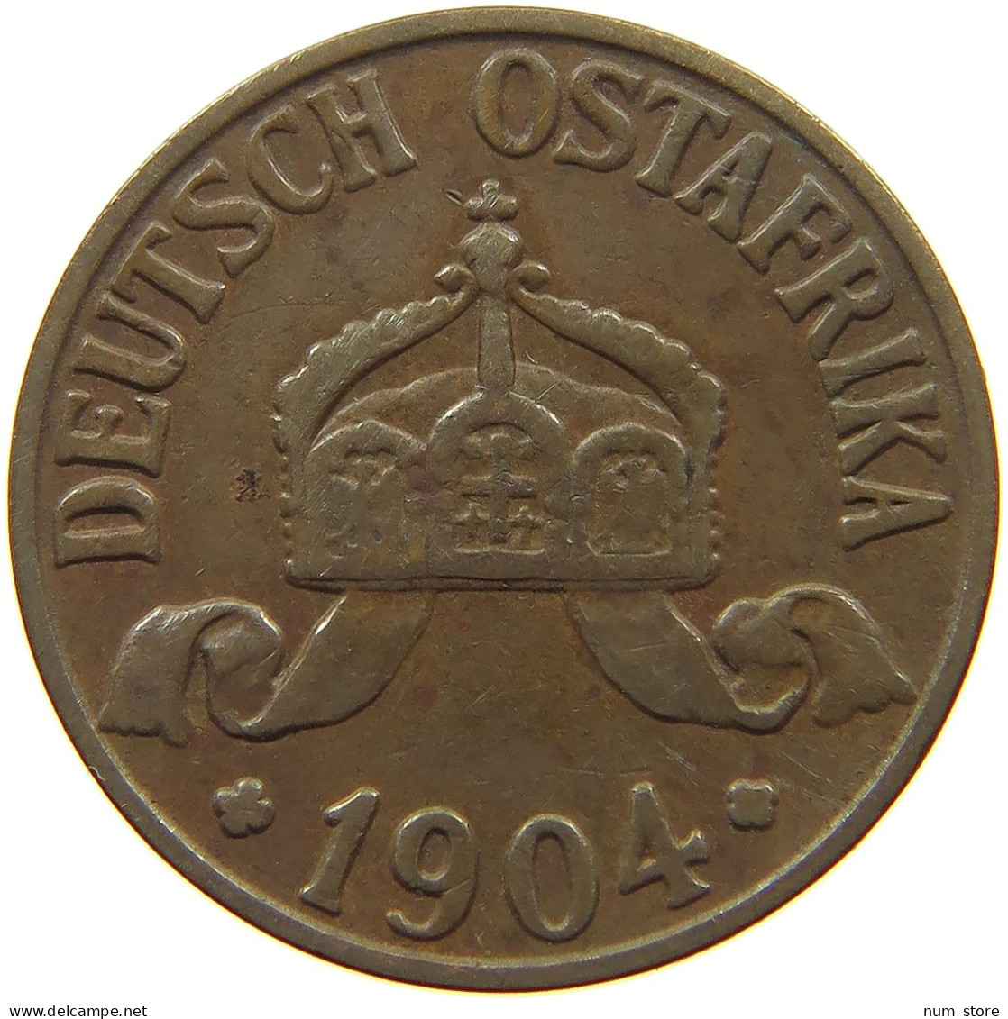 DEUTSCH OSTAFRIKA HELLER 1904 A  #a093 0541 - Duits Oost-Afrika