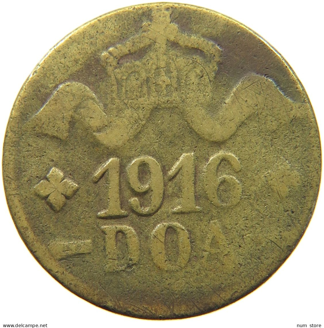 DEUTSCH OSTAFRIKA 20 HELLER 1916  #t106 0775 - German East Africa