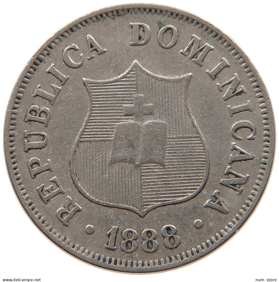 DOMINICAN REPUBLIC 2 1/2 CENTAVOS 1888  #t162 0411 - Dominicaine