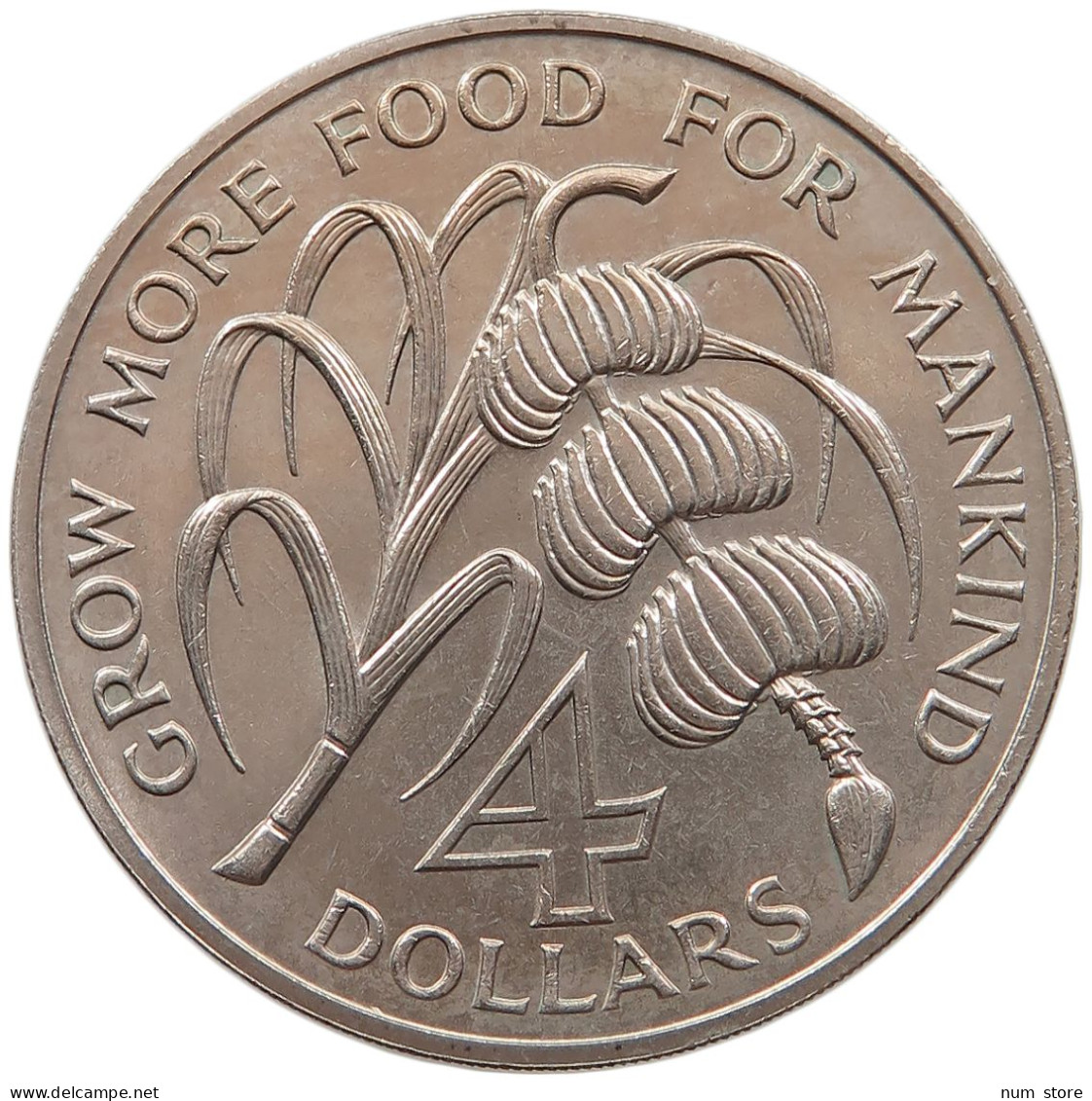 DOMINICA 4 DOLLARS 1970  #t162 0553 - Dominicana