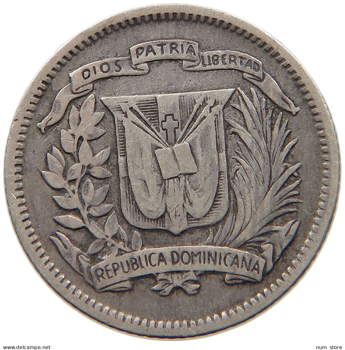 DOMINICAN REPUBLIC 10 CENTAVOS 1937 A  #c010 0419 - Dominikanische Rep.