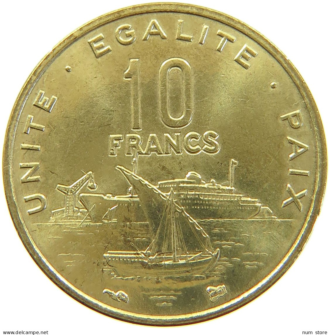 DJIBOUTI 10 FRANCS 1999  #s022 0241 - Dschibuti