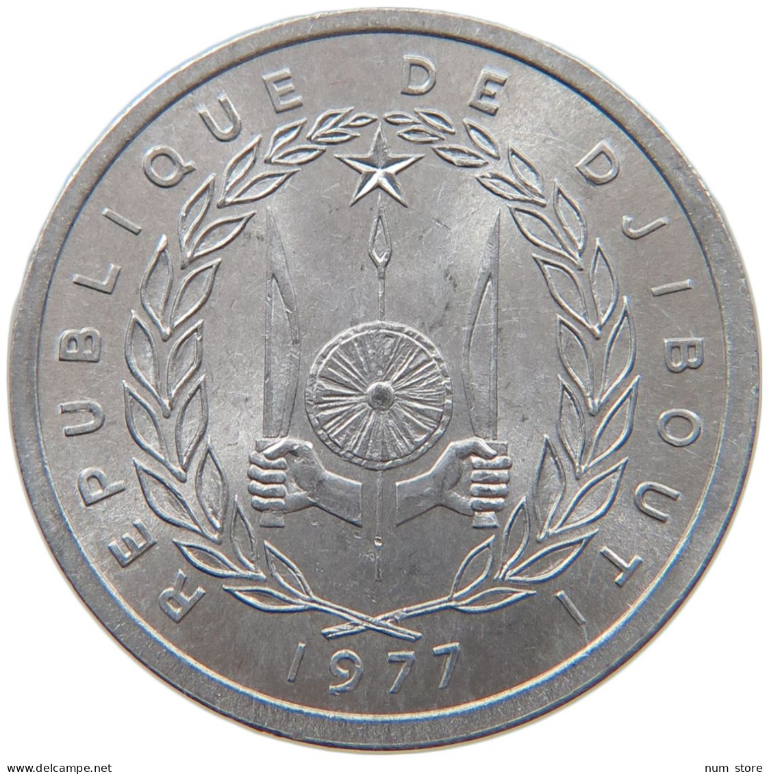 DJIBOUTI 2 FRANCS 1977  #s019 0101 - Djibouti