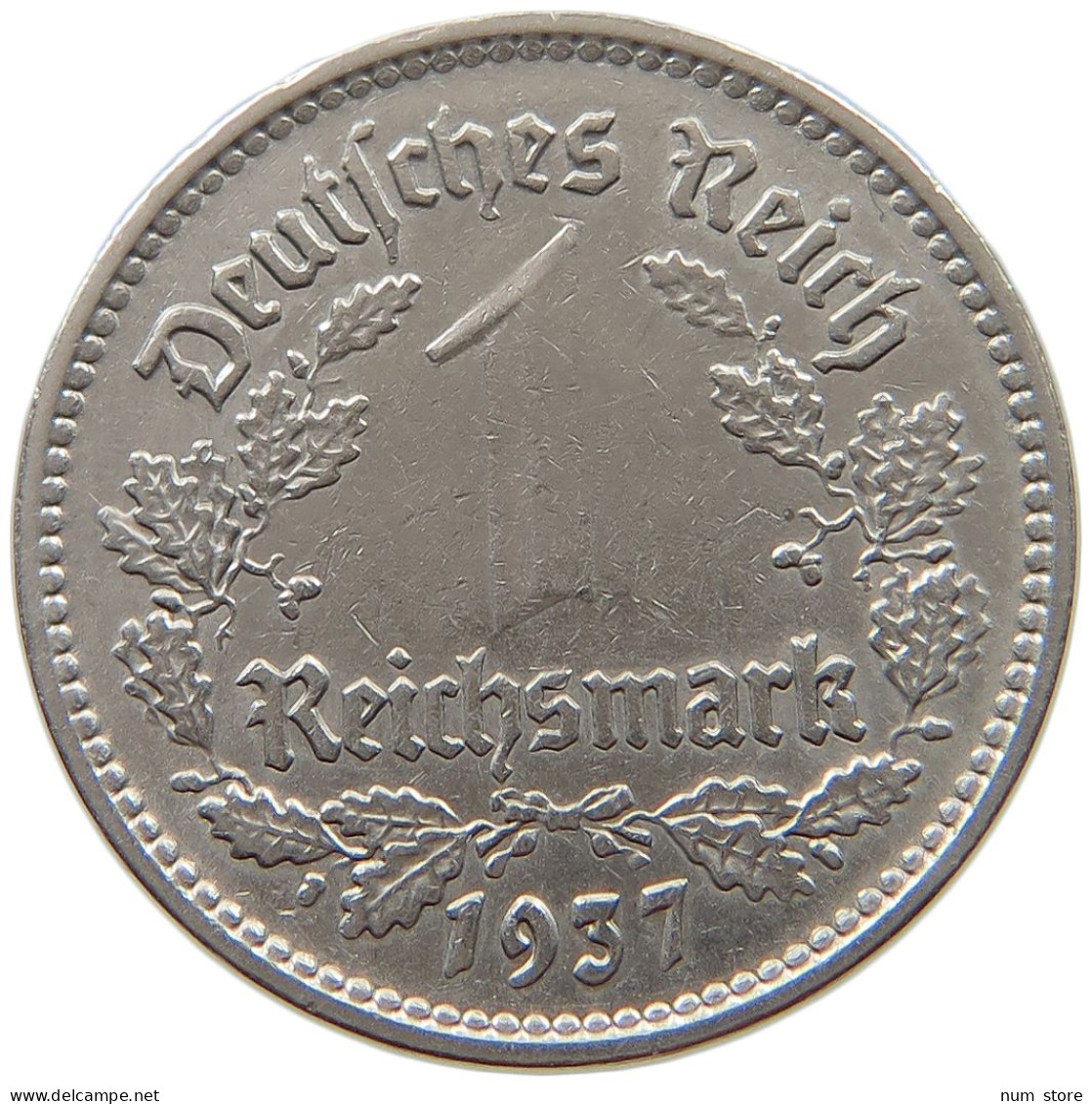 DRITTES REICH MARK 1937 A J.354 #a017 0059 - 1 Reichsmark