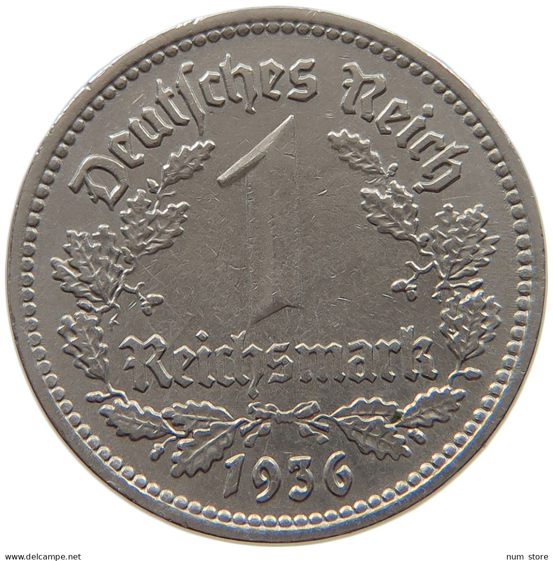 DRITTES REICH MARK 1936 A J.354 #a043 0411 - 1 Reichsmark