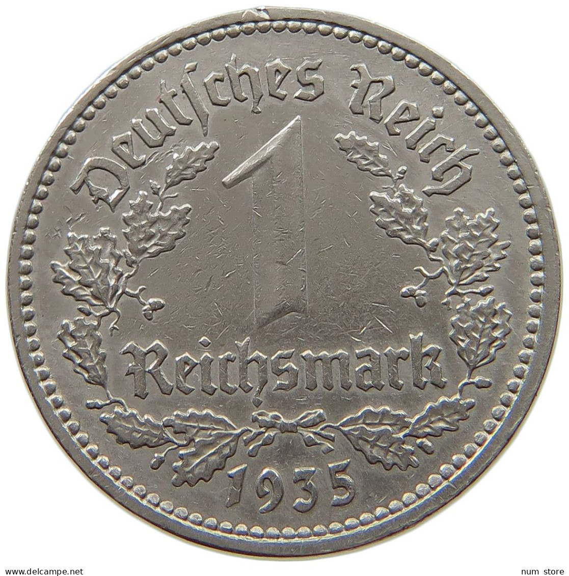 DRITTES REICH MARK 1935 A J.354 #a015 0593 - 1 Reichsmark