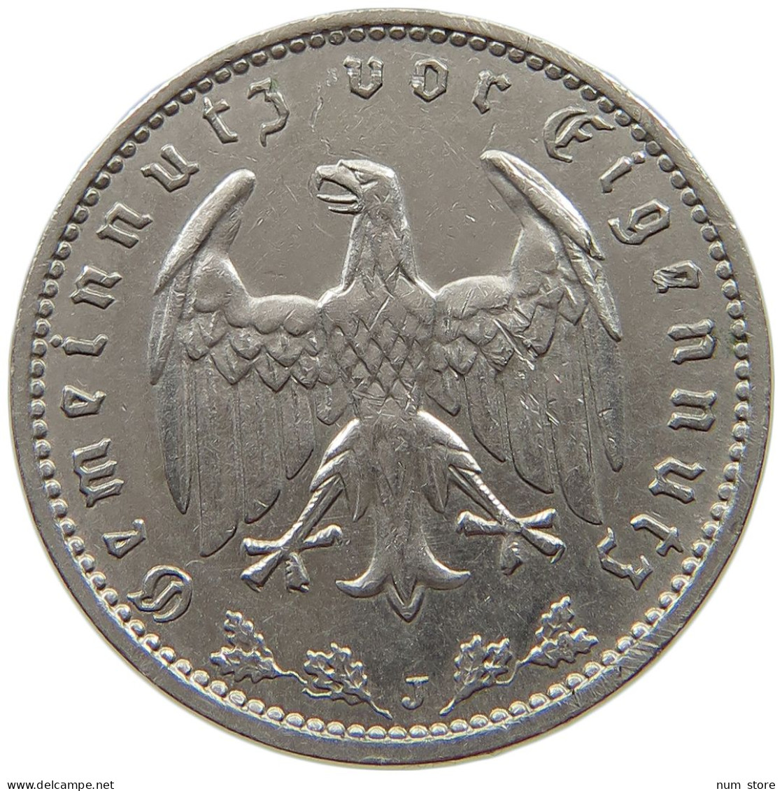 DRITTES REICH MARK 1934 J J.354 #a043 0455 - 1 Reichsmark
