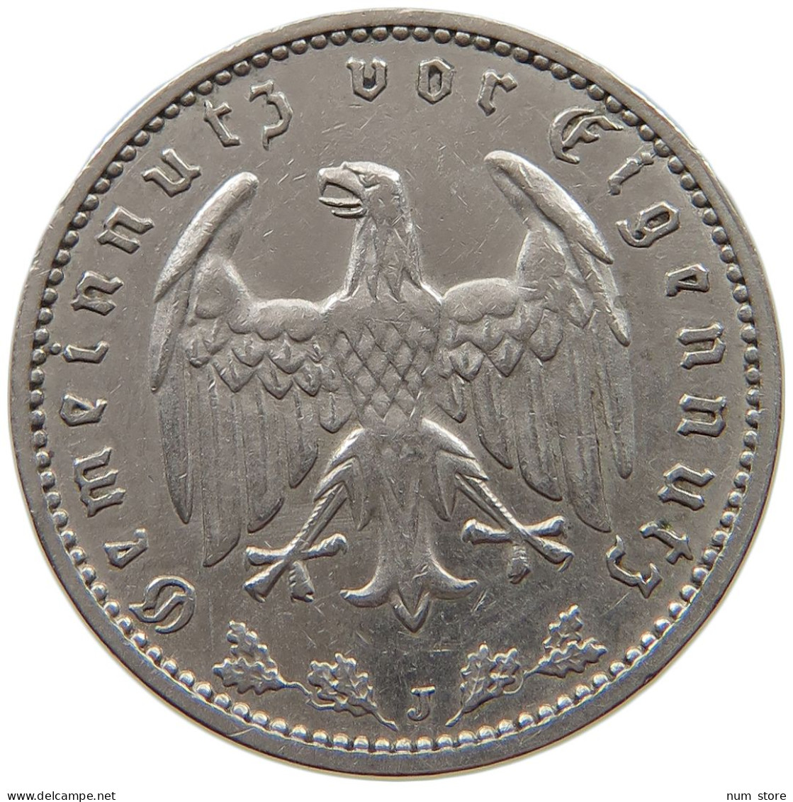 DRITTES REICH MARK 1934 J J.354 #a043 0403 - 1 Reichsmark