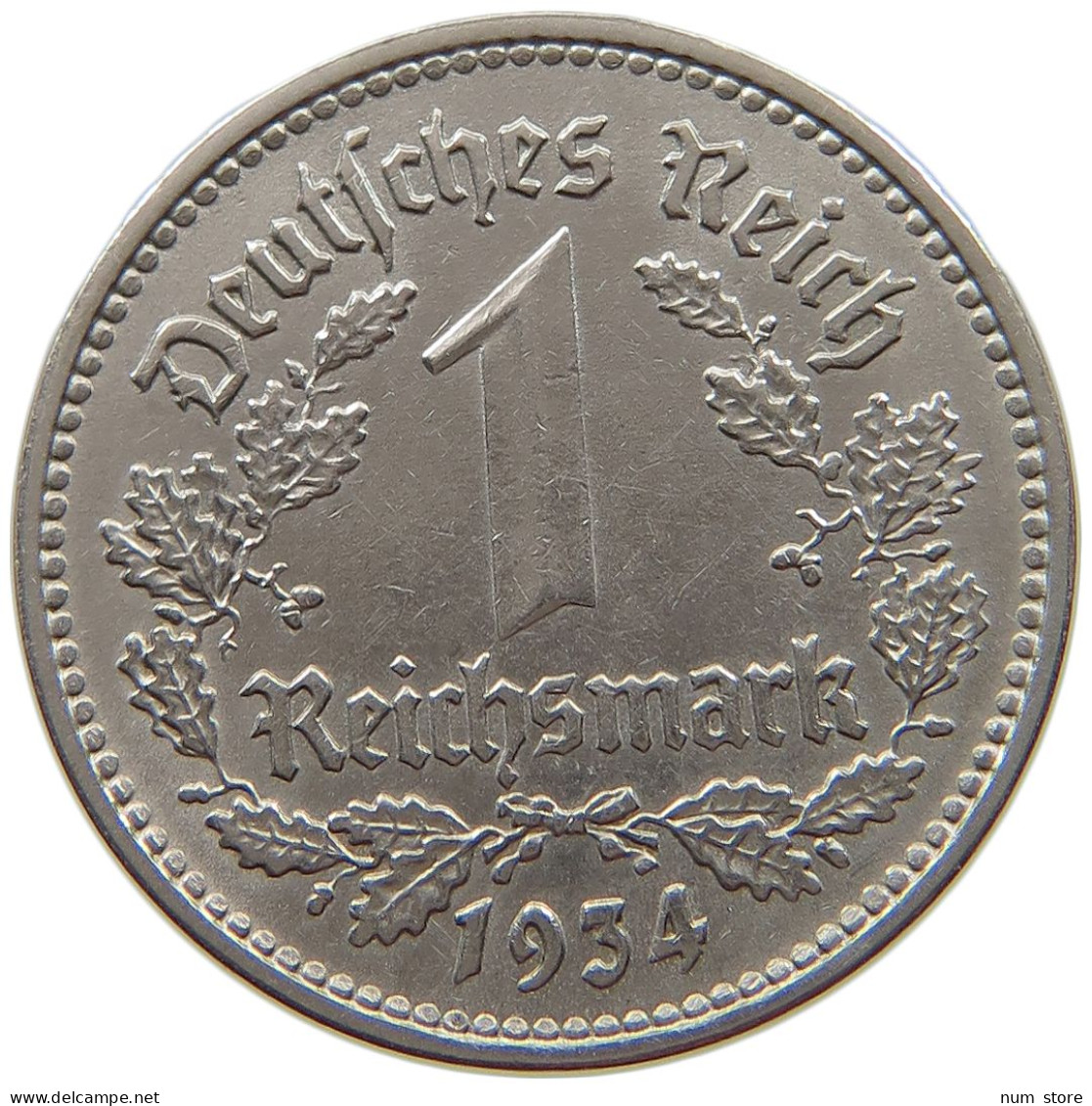 DRITTES REICH MARK 1934 F J.354 #a043 0391 - 1 Reichsmark