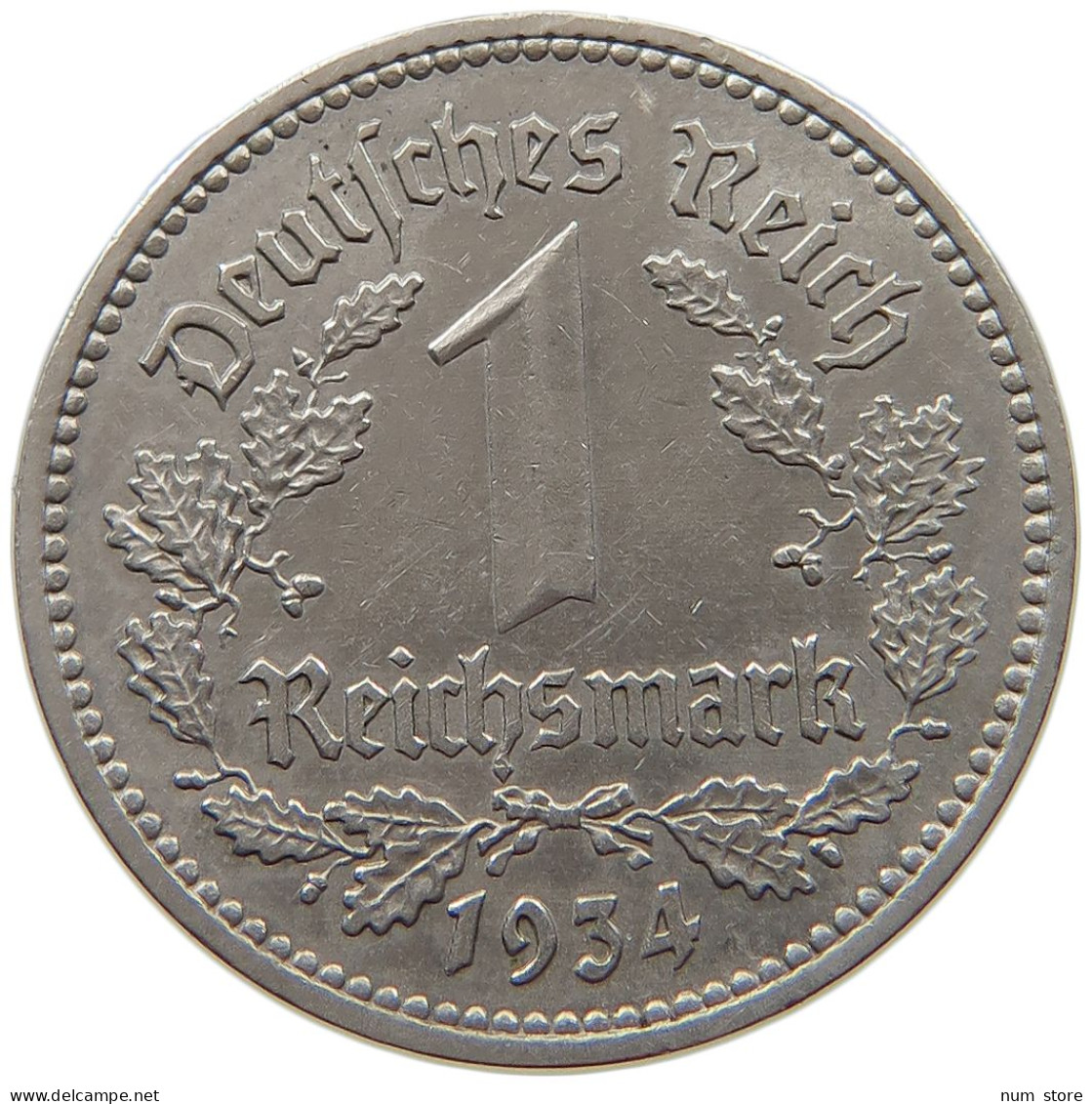 DRITTES REICH MARK 1934 F J.354 #a018 0237 - 1 Reichsmark