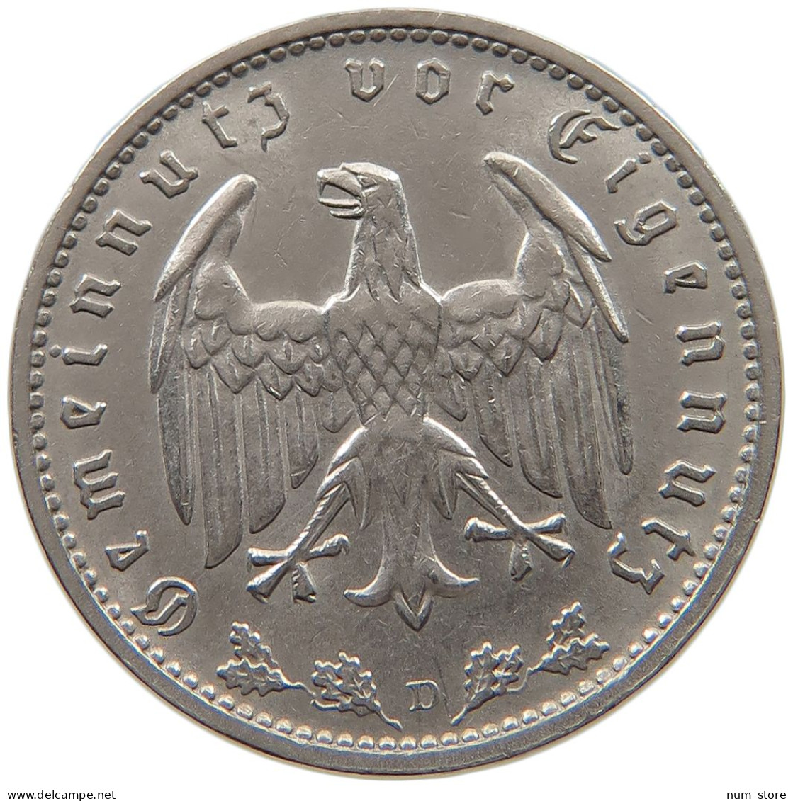 DRITTES REICH MARK 1934 D J.354 #a046 0189 - 1 Reichsmark