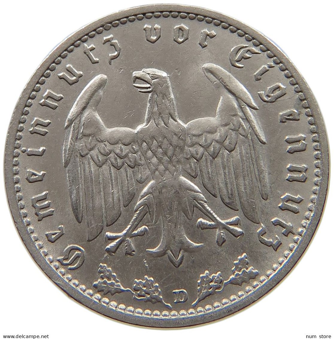 DRITTES REICH MARK 1934 D J.354 #a043 0437 - 1 Reichsmark