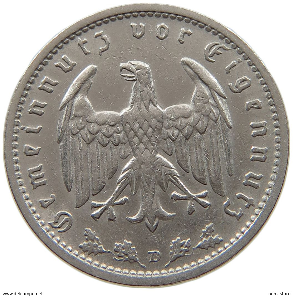 DRITTES REICH MARK 1934 D J.354 #a015 0823 - 1 Reichsmark